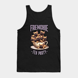 French bulldogs and herbal Tea! cute pet, Frenchie lovers and herbal Tea lovers Tank Top